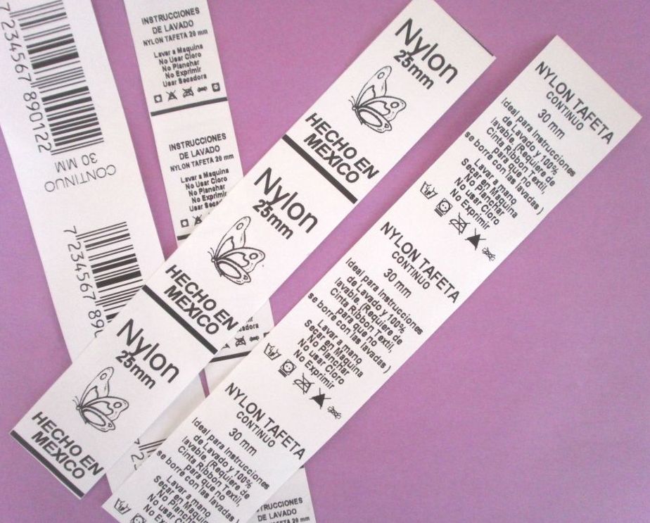 Etiquetas de nylon y tafeta para identificación industrial en Monterrey
